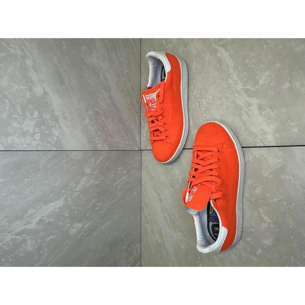 Adidas Stan Smith x Pharrell Williams orange tennis shoes Size 6.5 - Picture 3 of 6